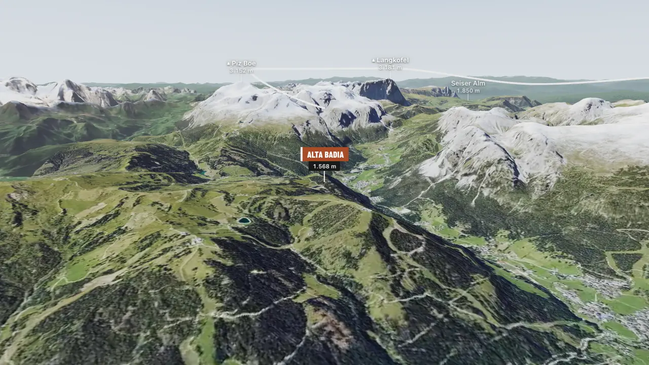 Alta Badia im 3D-Flug