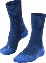 Blaue FALKE TK1 Adventure Wool mit dunklem Schaft und gepolstertem Fußbereich