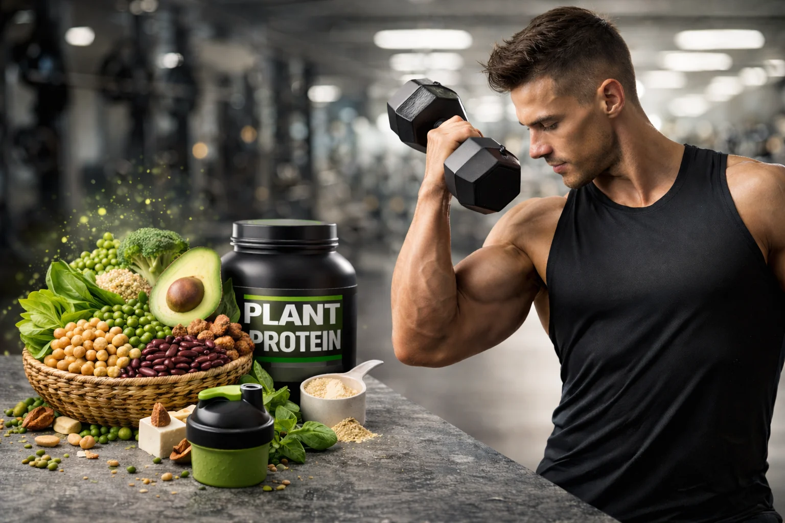 Pflanzliches Protein für Sportler: So baust du effektiv Muskeln auf