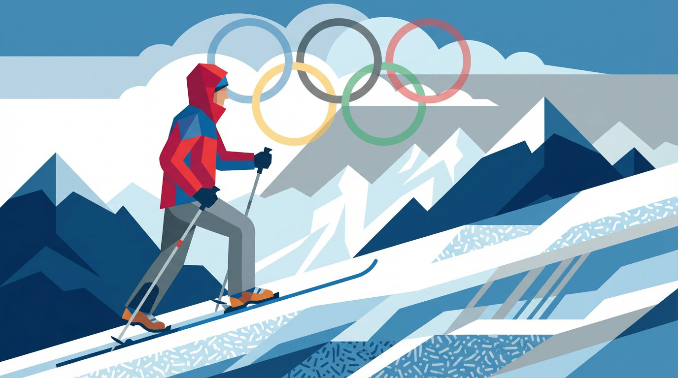 Illustration: Skibergsteigen im olympischen Kontext