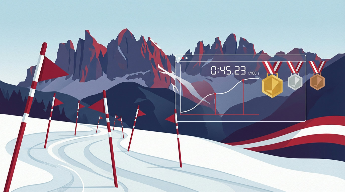 Ski Alpin Österreich – Analyse-Illustration