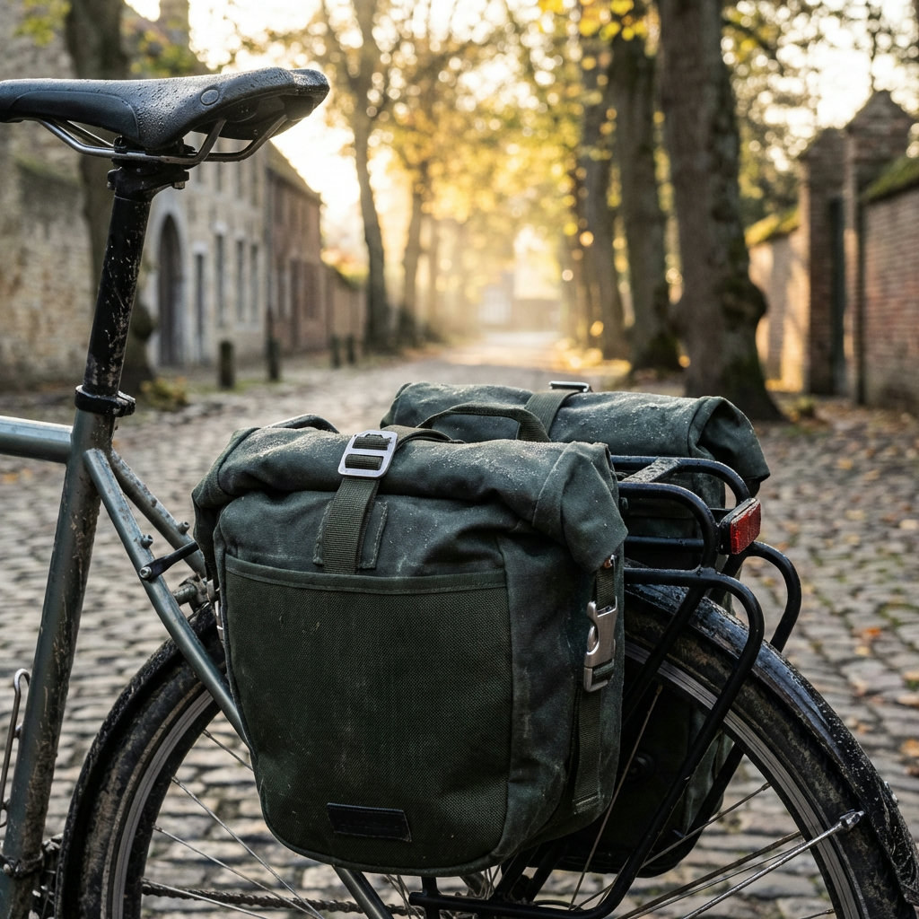 Wasserdichte Radtasche am Gepäckträger