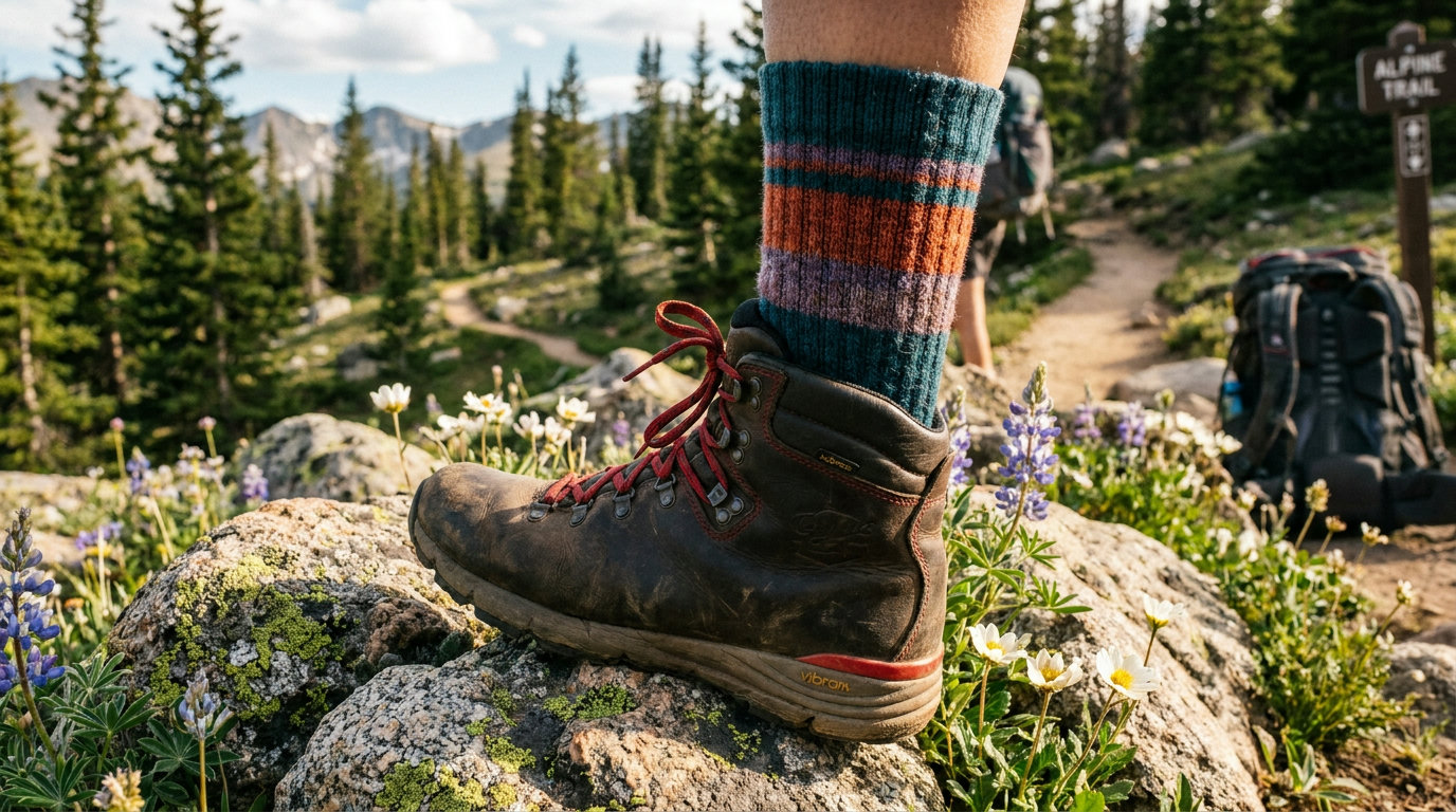 Technische Wandersocken aus Merinowolle