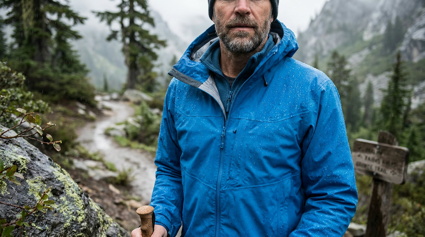 Wasserdichte Hardshelljacke in Rot