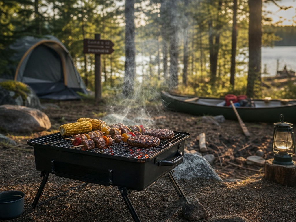 Camping Grills (KI-generierte Darstellung)