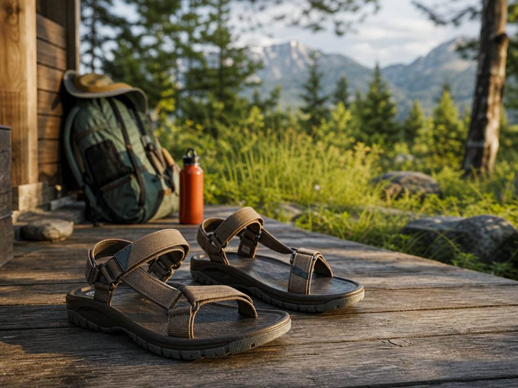 Sandalen fürs Lager (KI-generierte Darstellung)