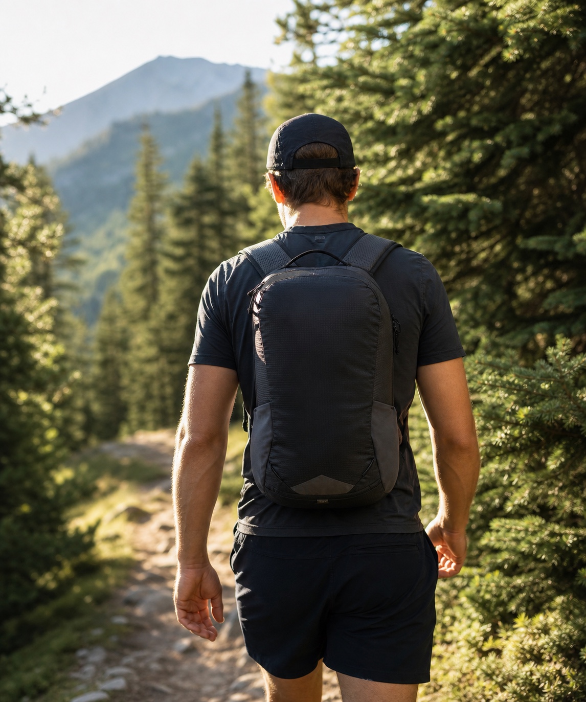 Deuter Race 16 beim Wandern auf einem Bergpfad