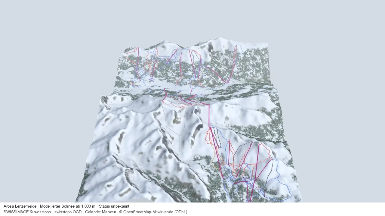 Pistenplan Arosa – Lenzerheide aus der Startansicht