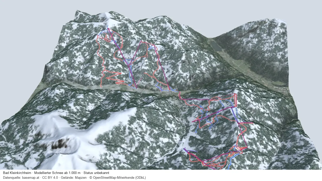 Pistenplan Bad Kleinkirchheim aus der Startansicht