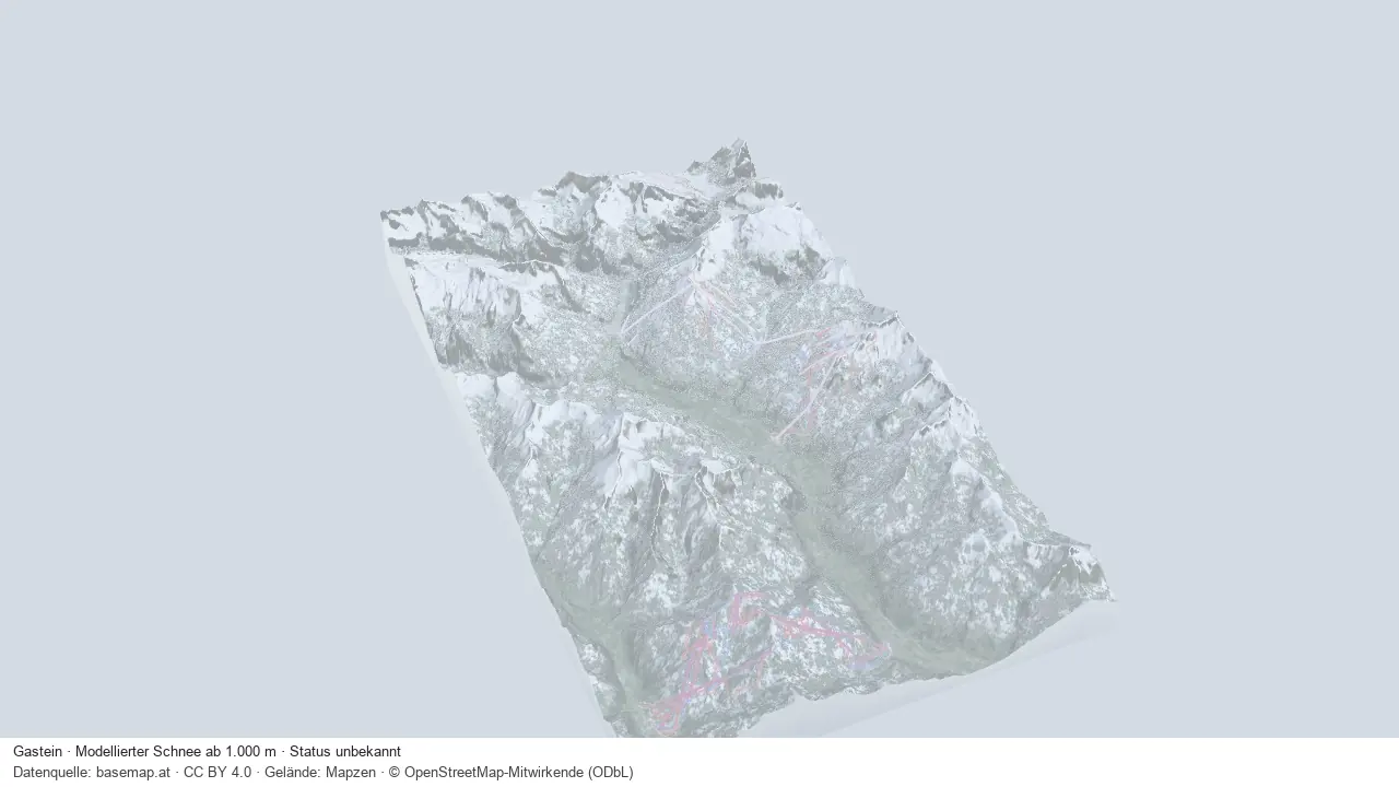 Pistenplan Gastein aus der Startansicht