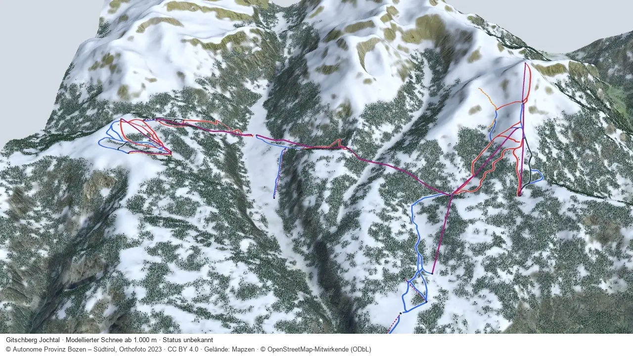 Pistenplan Gitschberg Jochtal aus der Startansicht