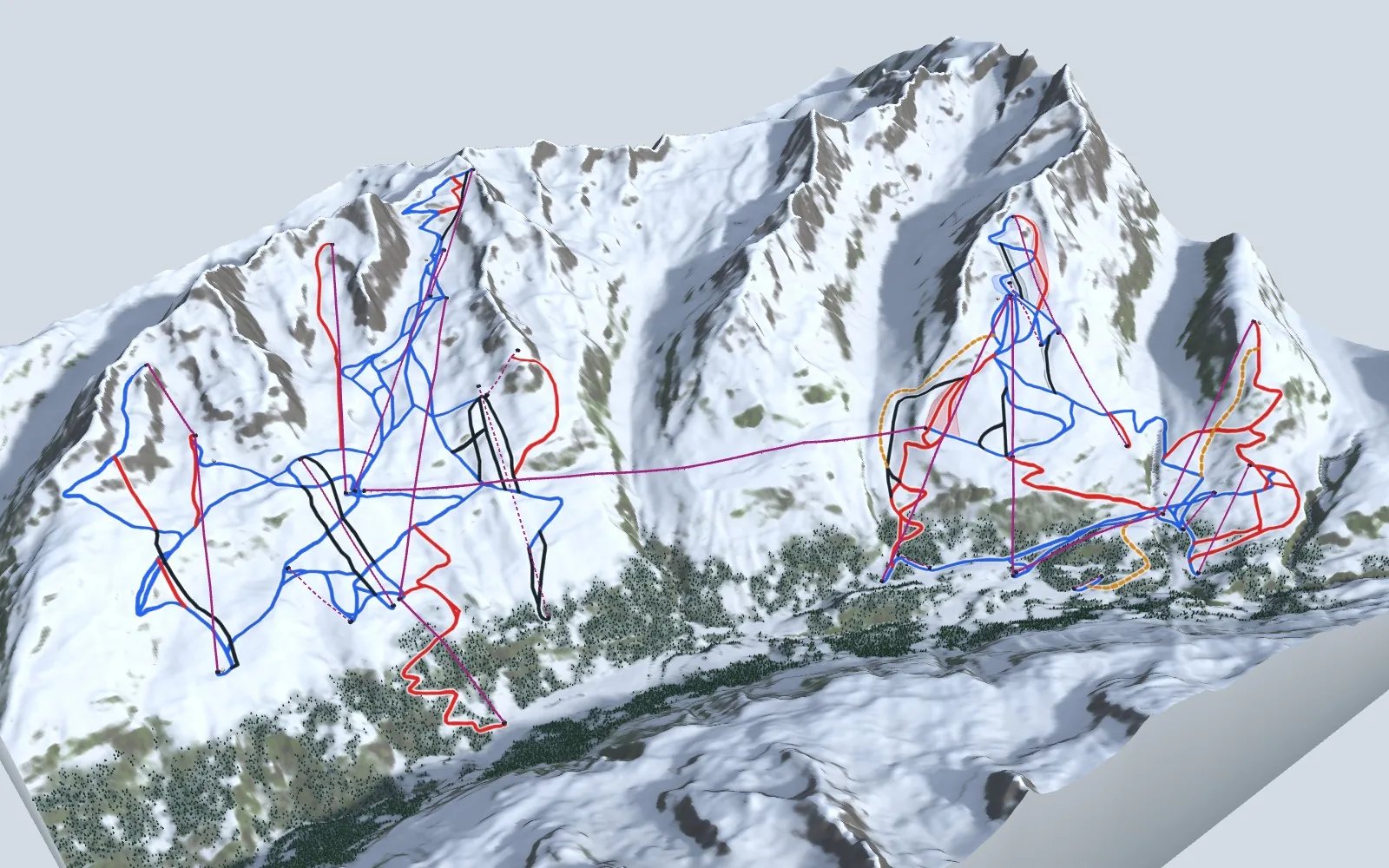 Pistenplan Obergurgl-Hochgurgl aus der Startansicht