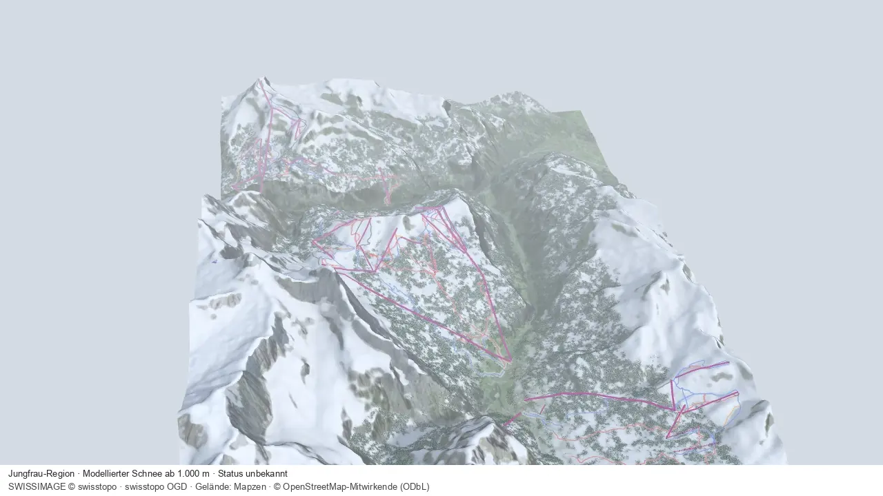 Pistenplan Jungfrau-Region aus der Startansicht