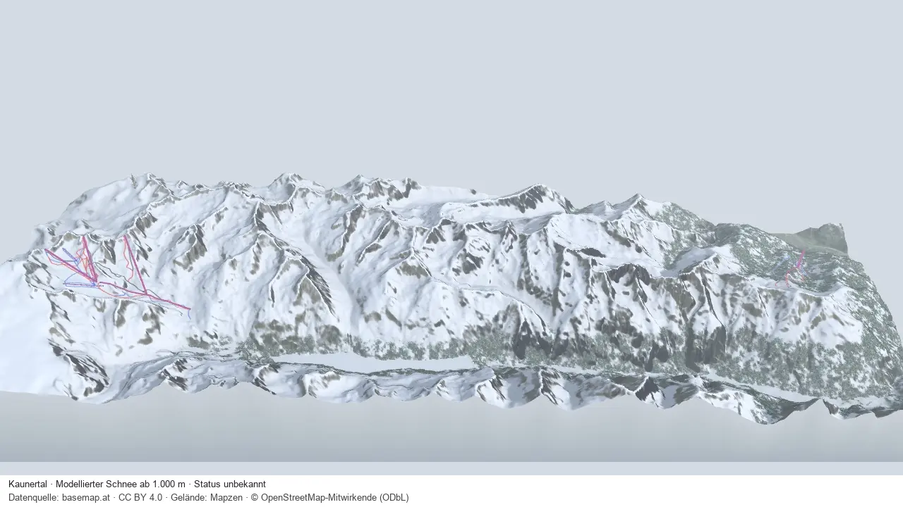 Pistenplan Kaunertal aus der Startansicht