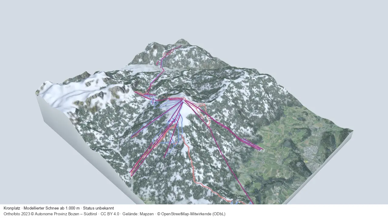 Pistenplan Kronplatz aus der Startansicht