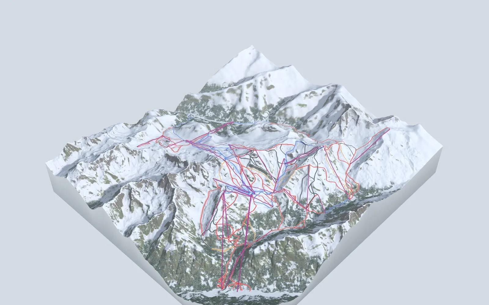 Pistenplan Ischgl – Paznaun aus der Startansicht