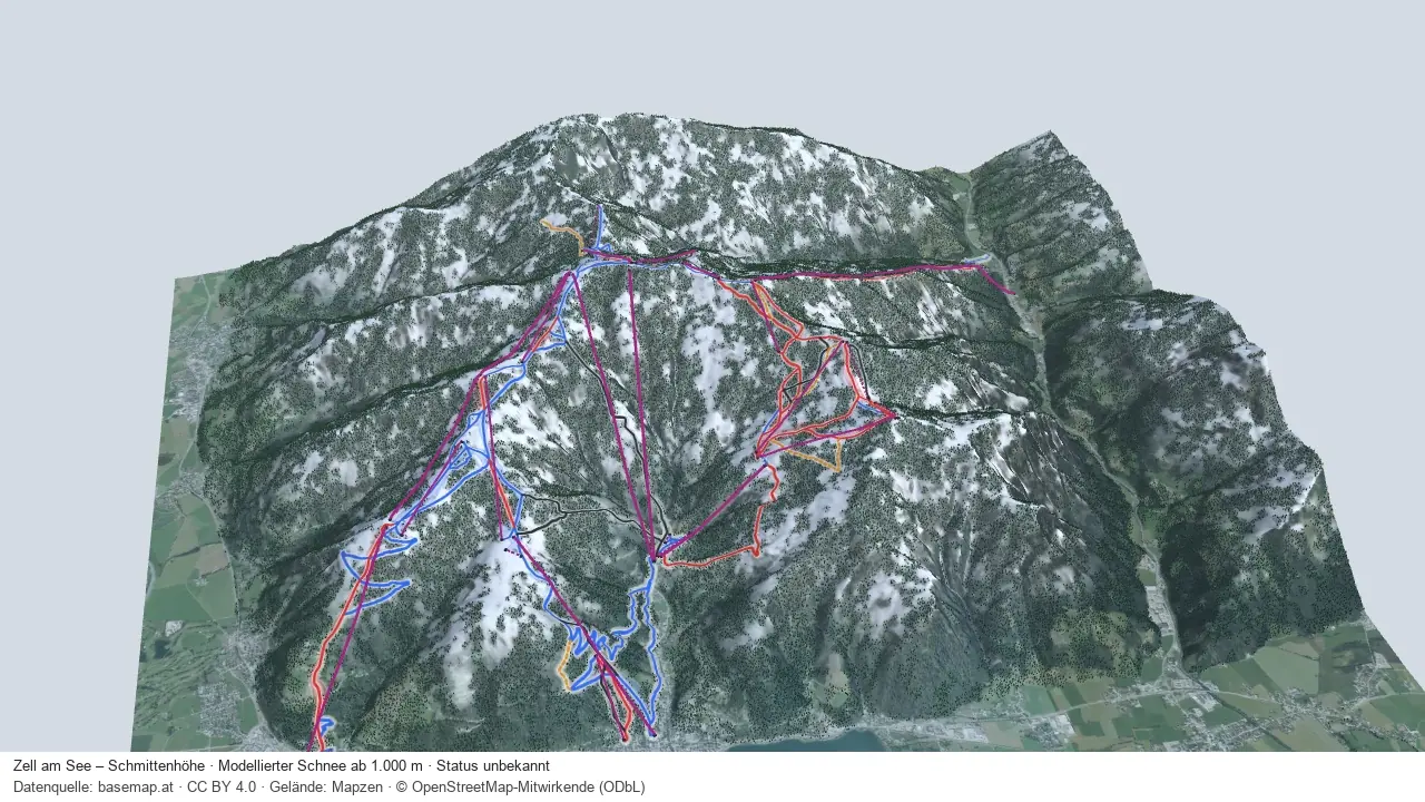 Pistenplan Zell am See – Schmittenhöhe aus der Startansicht
