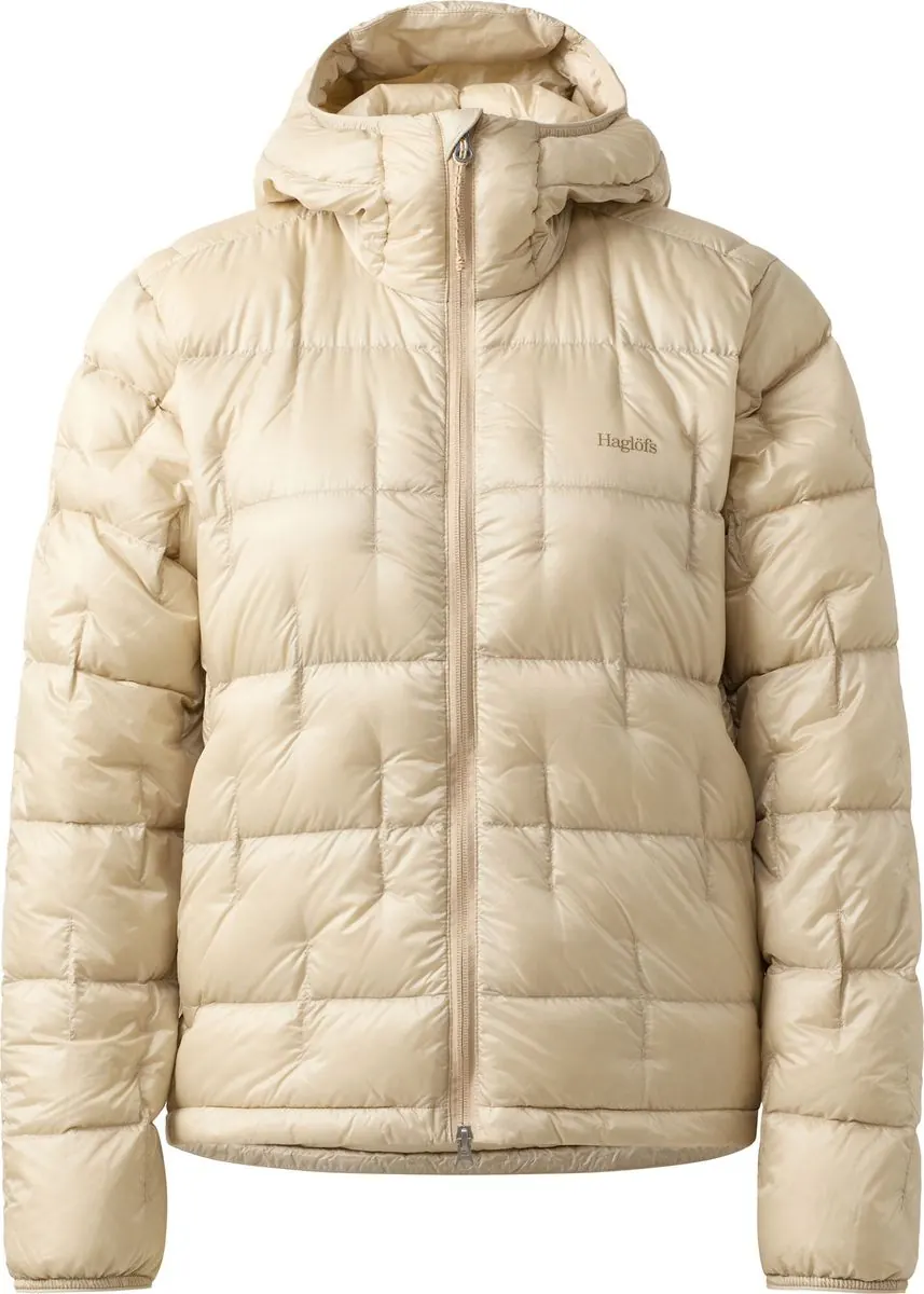Hede Down Hood Women in Chalk Beige