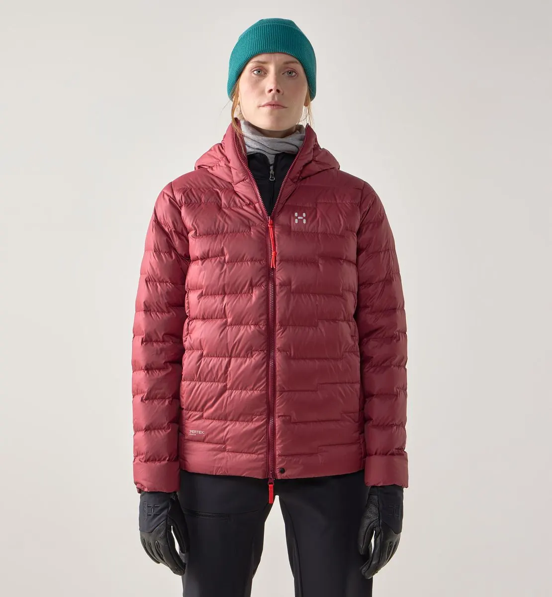 ROC Flash Down Hood Women in Carmine Red