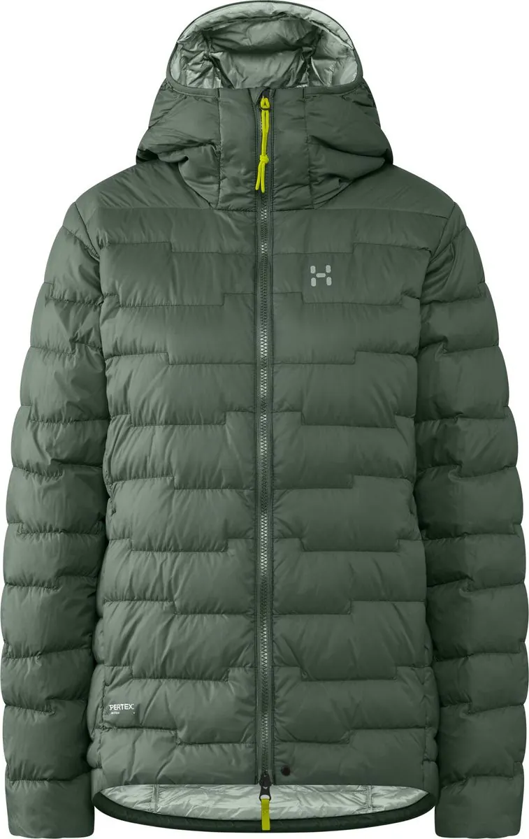 ROC Flash Down Hood Women in Chlorophyll Green