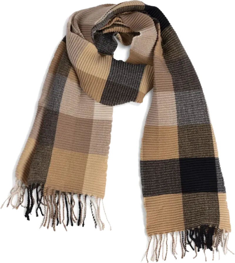 Checked scarf