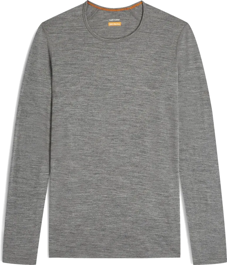 Grey merino long-sleeve by Icebreaker