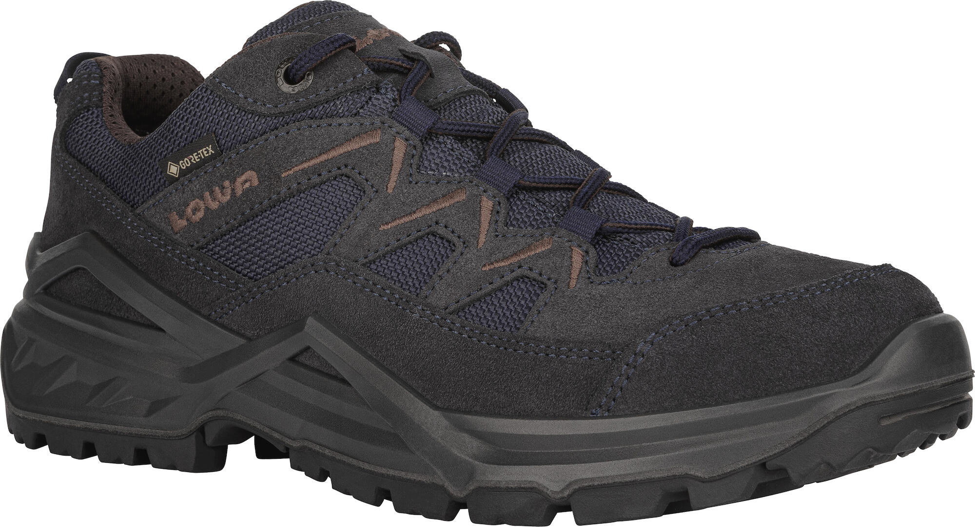 Scarpe Trekking Uomo LOWA SIRKOS EVO GTX LO - Nere, Impermeabili Gore-Tex, Per Escursioni E Tempo Libero - 2
