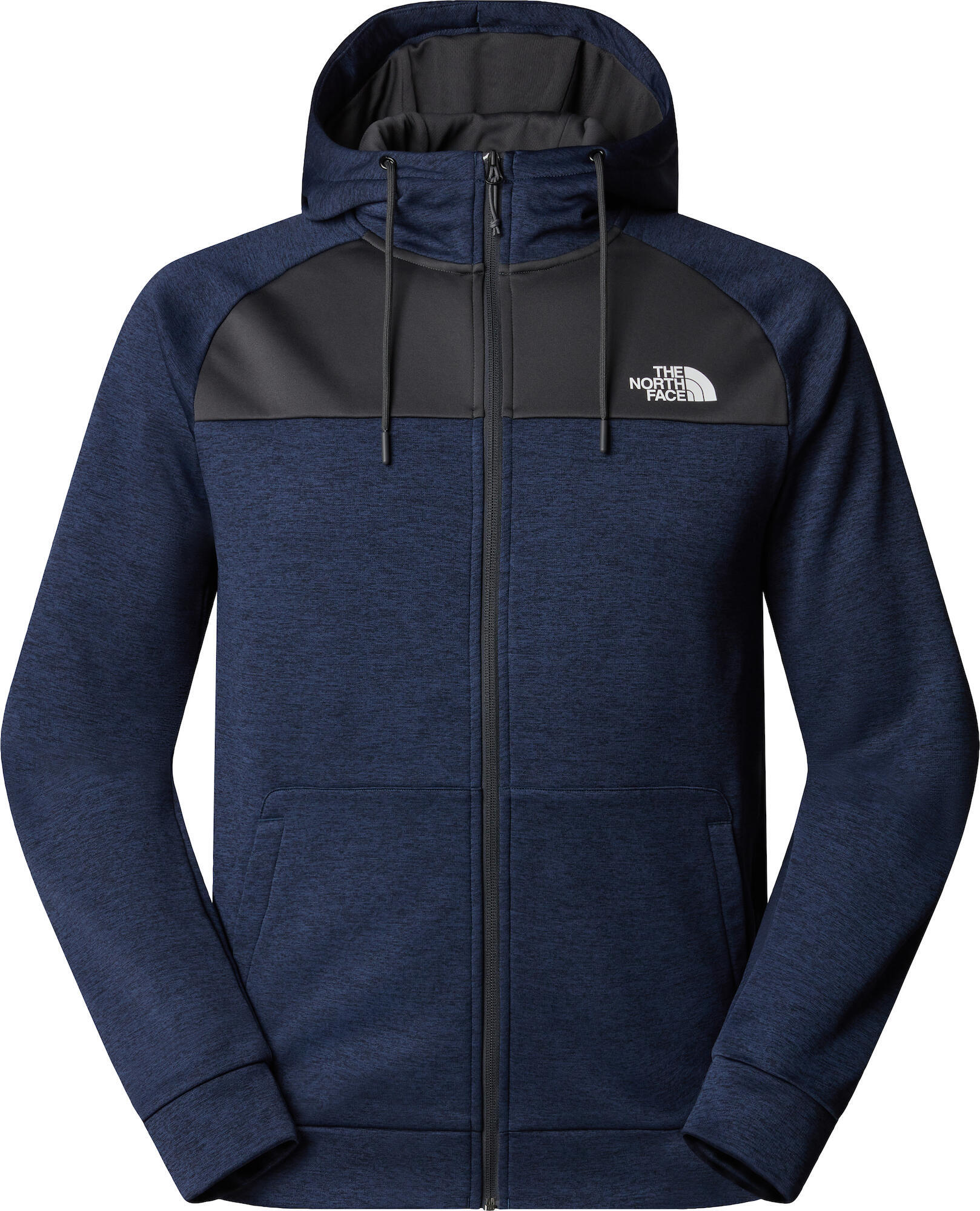 【THE NORTH FACE】 Training Reaxion full zip logo hoodie The North Face Training Reaxion full zip logo hoodie in grey