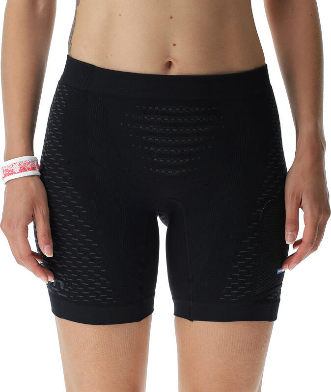 UYN Workhard Shorts Leggings Donna - Pantaloncini Compressione Con Tecnologia FREELEASE E NATEX