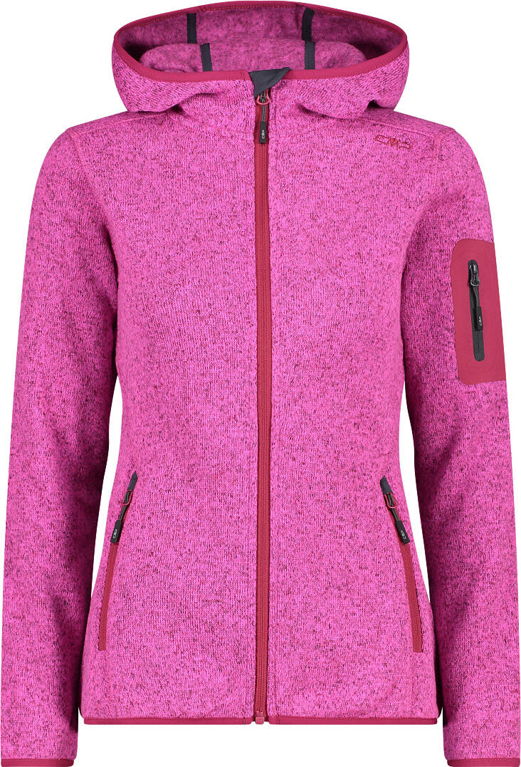 CMP Kinder Grid-Tech Fleecejacke - Leichte Jacke Mit Kapuze Für Outdoor