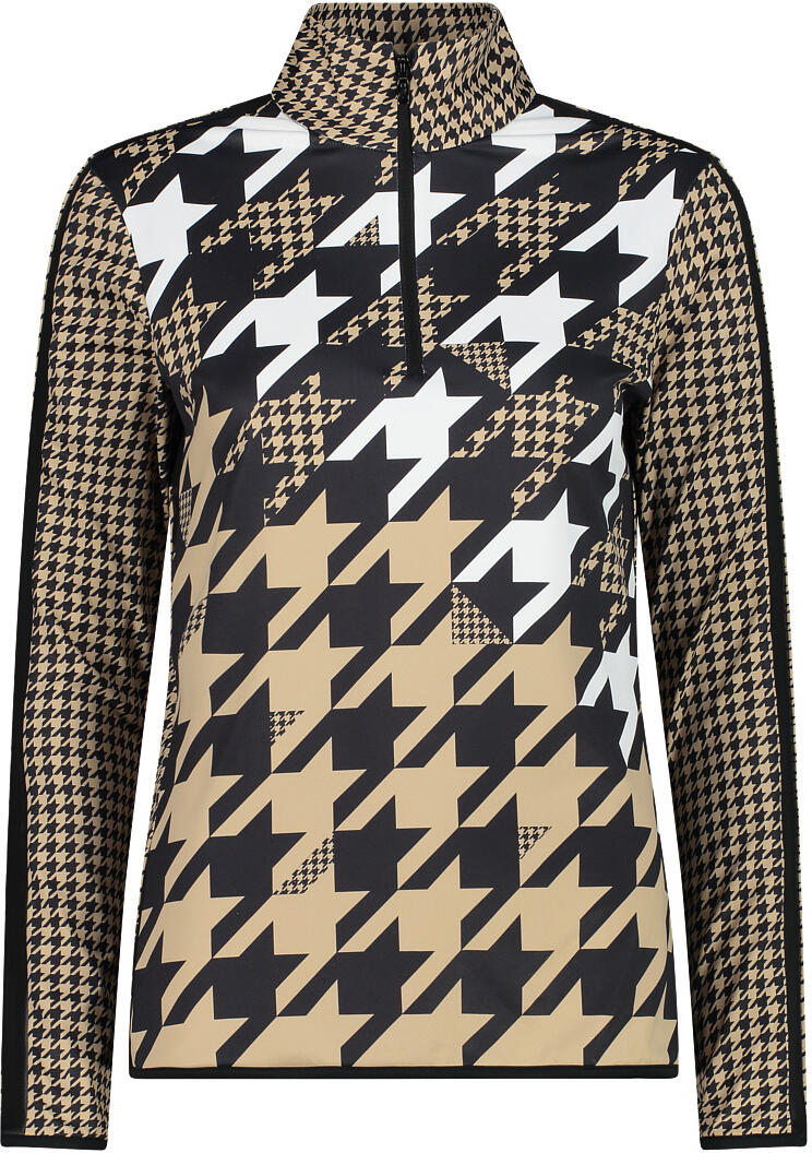 CMP Women's Maglia Da Donna In Pile Grid Tech Sweater - Polaire Technique Femme