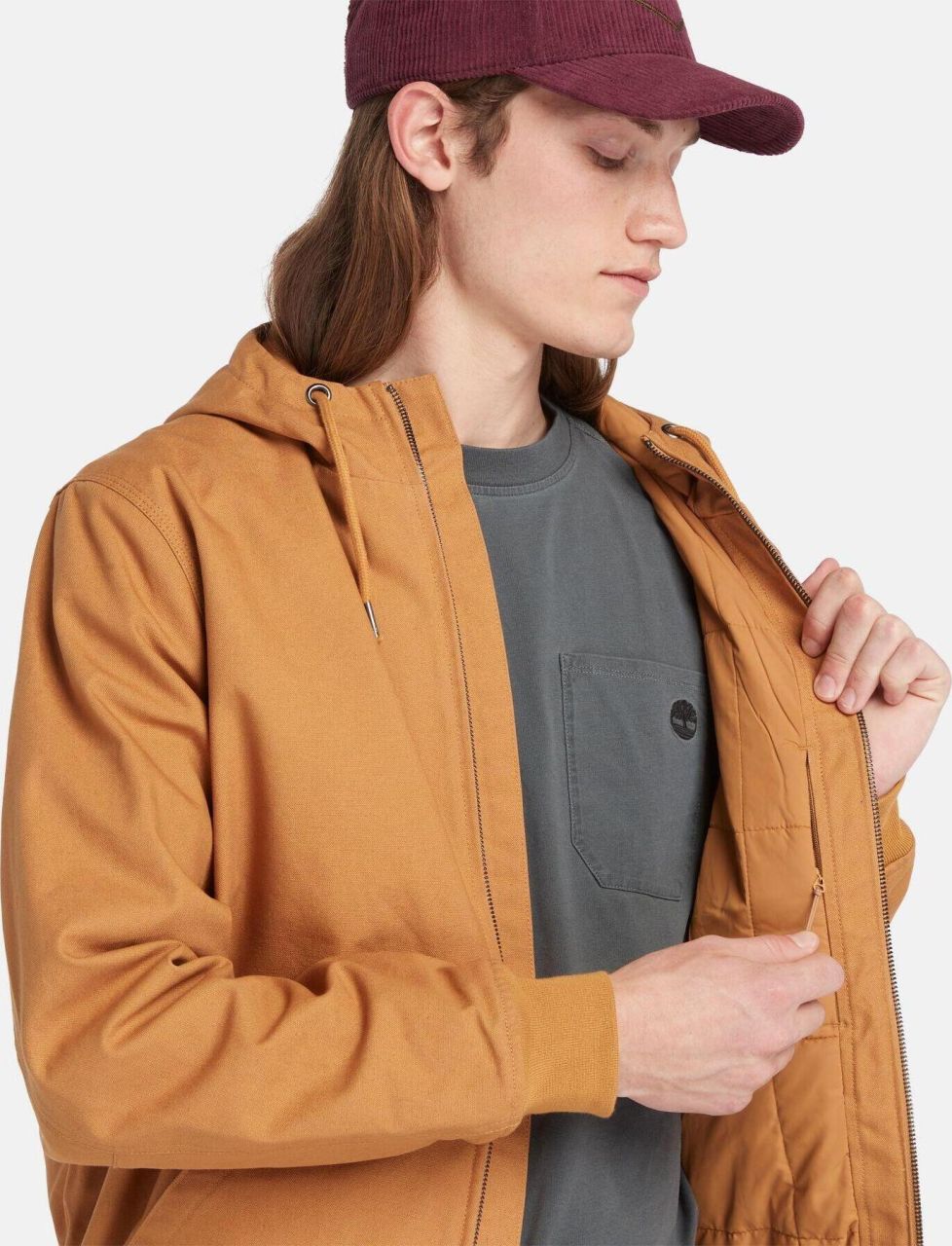 Timberland Mens Canvas Bomber Jacket SportFits Shop