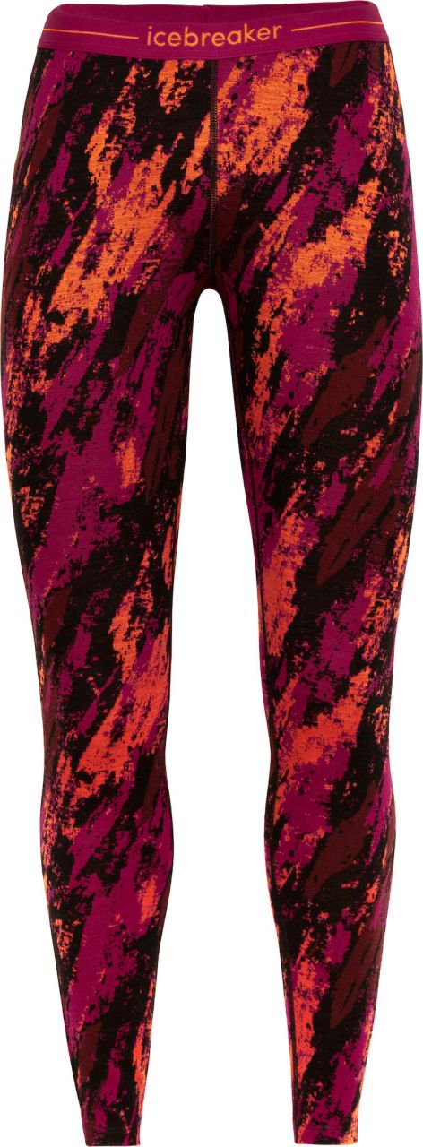 ICEBREAKER W 250 VERTEX LEGGINGS LANDSCAPES BLACK/J - Collant