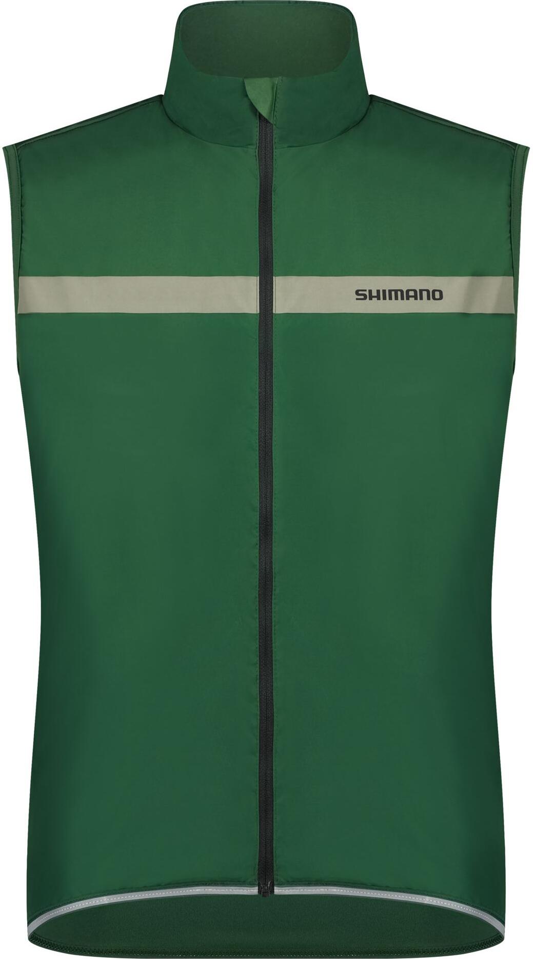 SHIMANO S-phyre Wind Winter Vest Print - Gilet Unisex Antivento Per Uomo E Donna, Nero/Rosso