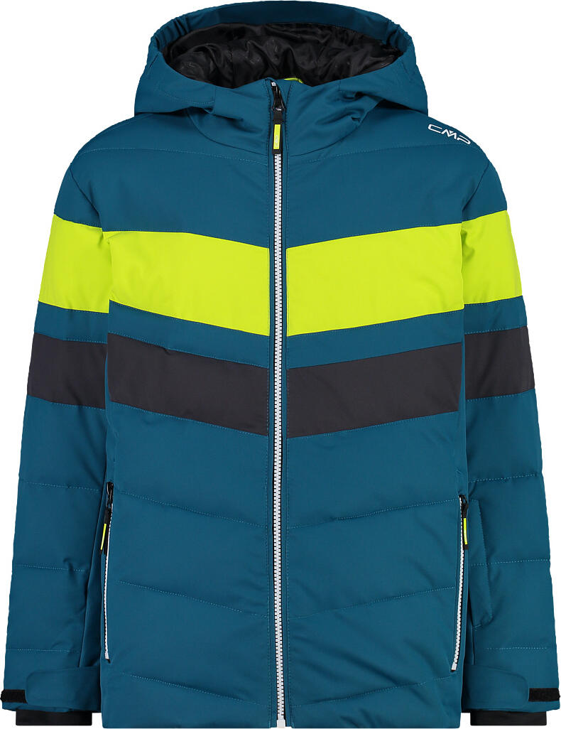 Cappotto Nero Imbottito Long Lady Con Profilo Removibile In Pelliccia Lungo Il Cappuccio Fisso