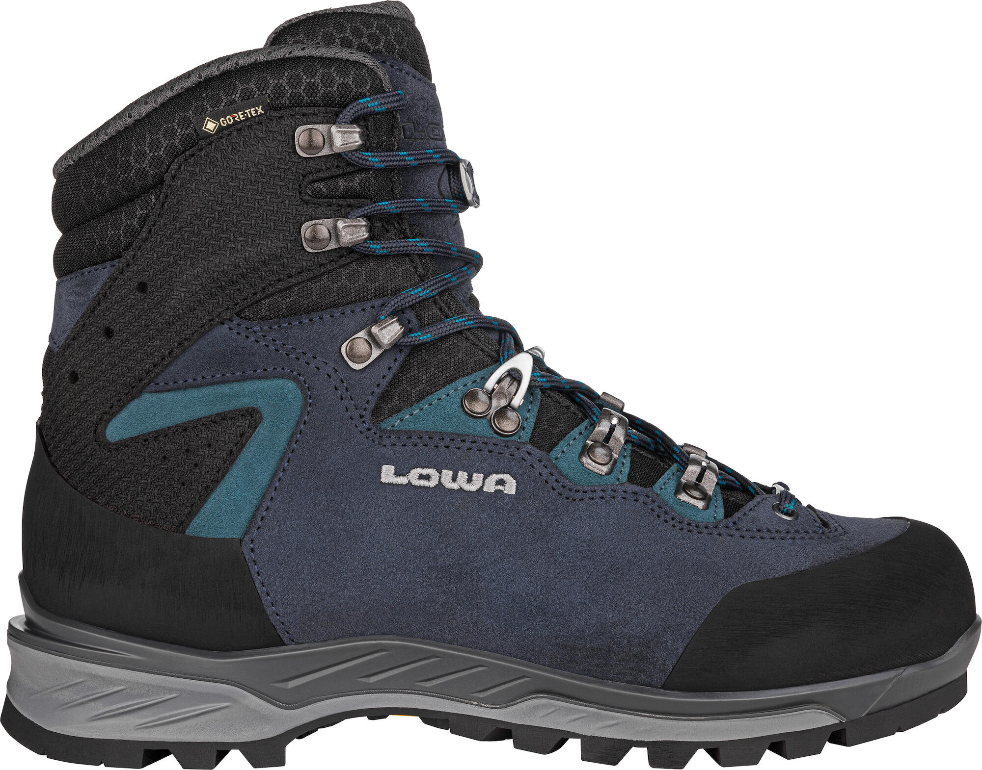 Scarpe Invernali Donna LOWA CALCETA EVO GTX Ws – Stivali Alti Impermeabili Gore-Tex, Pelle Con Dettagli Tweed, Colore Pietra Biscotto, Taglia 39