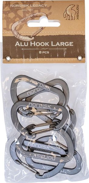 Nordisk Alu Hook L 8er Pack - Leichte Aluminium Karabiner Für Camping