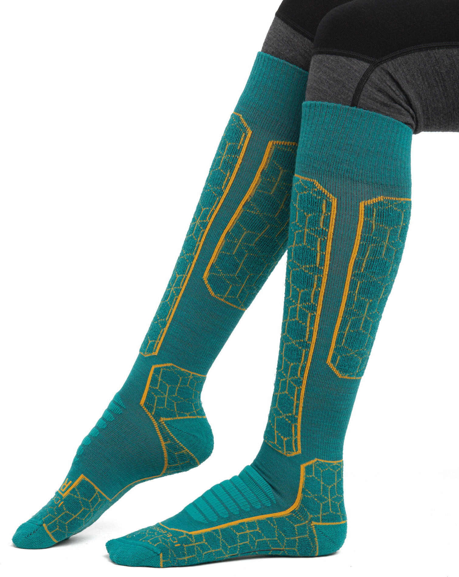 Icebreaker W Ski+ Medium OTC Alpine Geo Women's ski socks SportFits